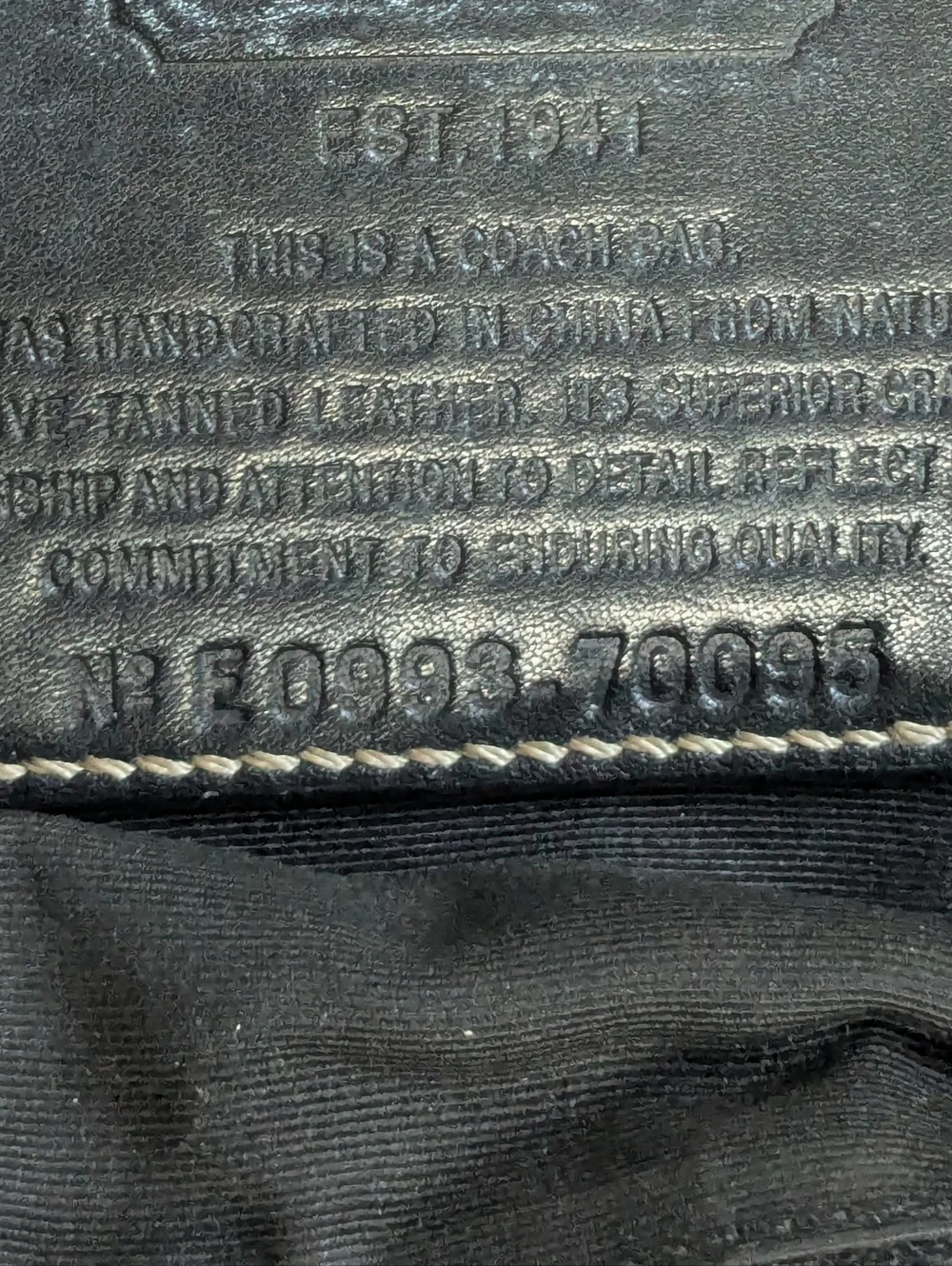 Coach Black Leather Laptop Messenger Bag with Silver Hardware E0993 70095